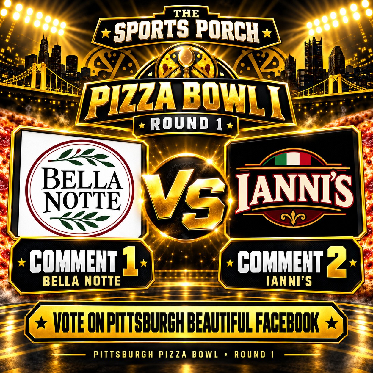 Pittsburgh Pizza Bowl I matchup: Bella Notte vs. Ianni’s